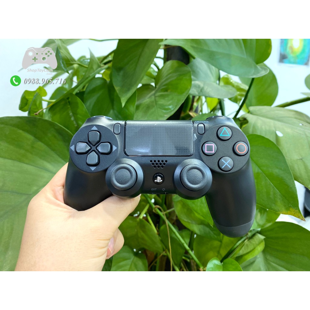 Tay Cầm Sony DualShock 4 PS4 Đen BLACK + Cáp USB Chơi Game Tối Ưu Cho PC / FO4 / FIFA