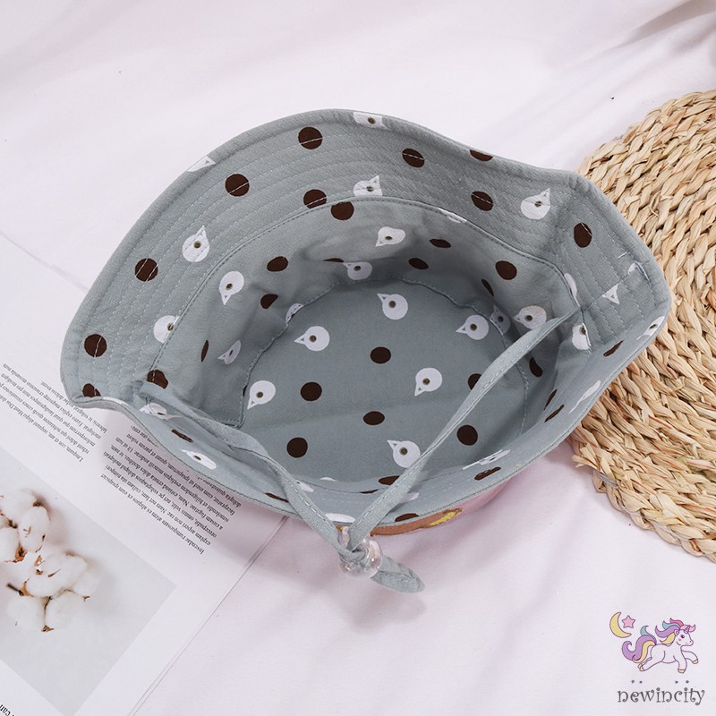 Mũ vành tròn kiểu hoạt hình dễ thương phong cách hàn quốc cho bé