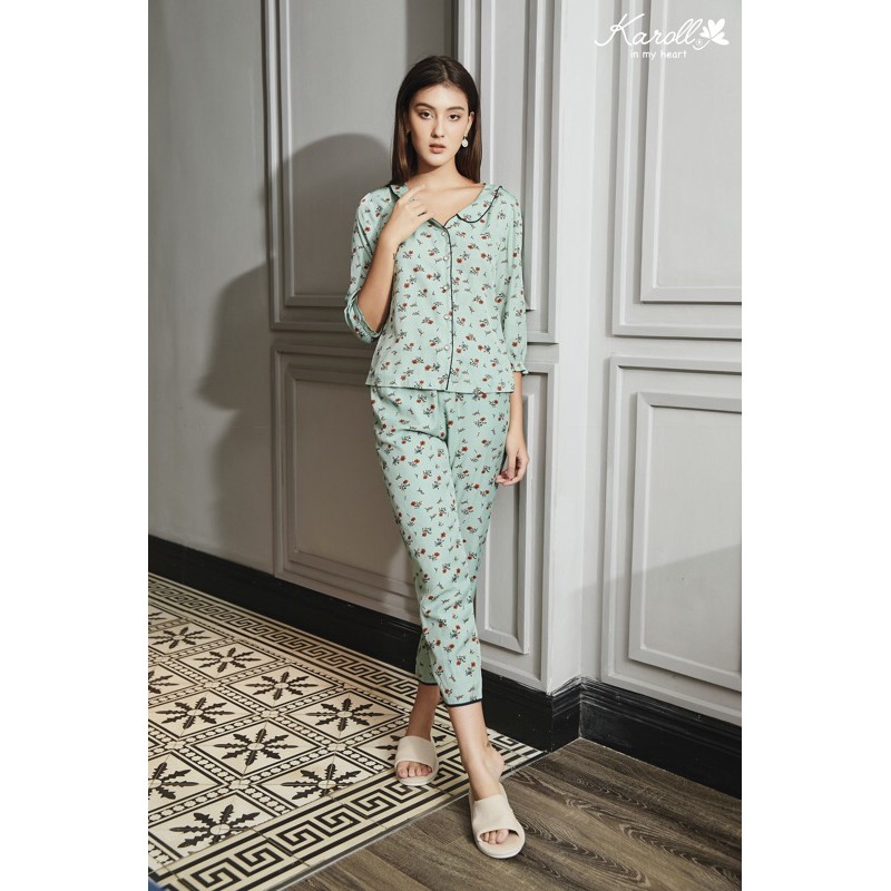 Karoll chính hãng - Bộ thô đũi linen mềm mướt 4 màu kèm ảnh thật NH20.138