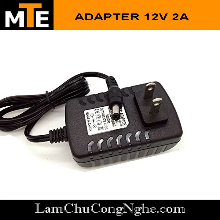 Nguồn adapter 12V 2A jack DC 5.5 * 2.1 mm -  nguồn camera