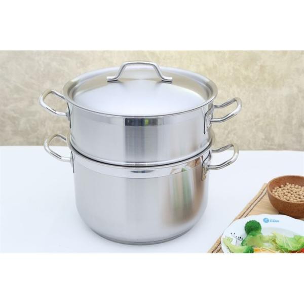 [ BẢO HÀNH 2 NĂM] Bộ nồi xửng hấp inox Fivestar 30cm nắp kính [ Tốt cho sức khoe]