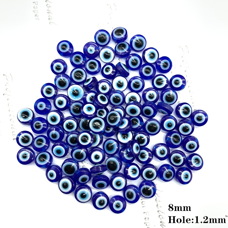 Mắt Quỷ Bằng Nhựa Kích Thước 6mm / 8mm / 10mm / 12mm Dùng Làm Trang Sức Thủ Công