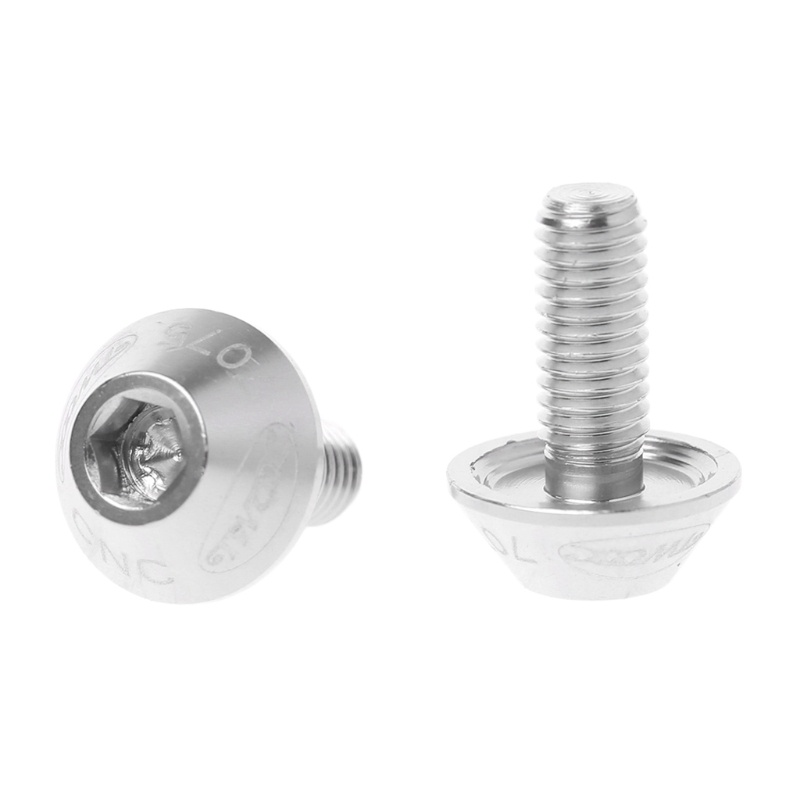 Bộ 2 Ốc Vít M5x10mm Bằng Hợp Kim Nhôm Gắn Bình Nước Xe Đạp Tiện Dụng