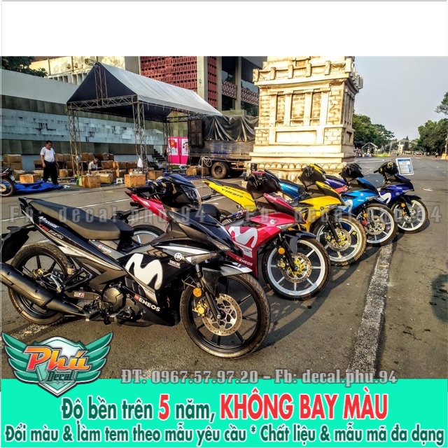 Exciter 150 Full màu đặt in -1