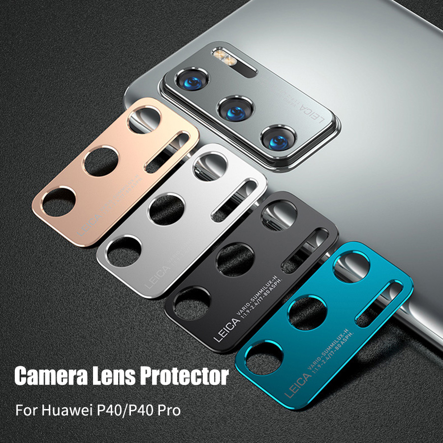 Viền Kim Loại Bảo Vệ Camera Sau Màu sắc chính thức Miếng dán màn hình Cho Huawei P40 Pro P40