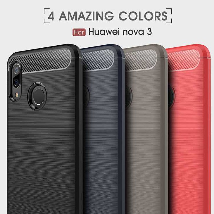 Ốp lưng điện thoại thời trang bằng Silicone mềm chống sốc cho Huawei Nova 3 Huawei Nova 3 6.3"