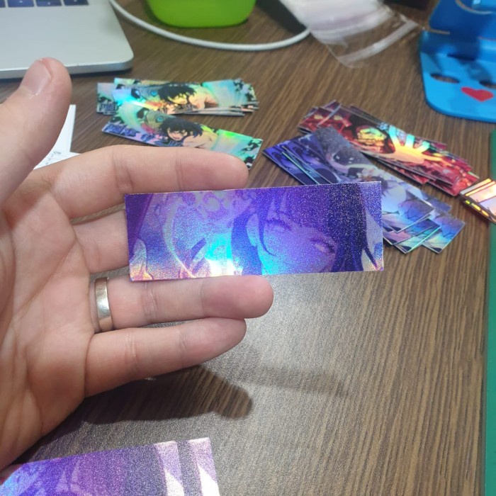 Miếng dán trang trí in hình nhân vật Hologram - PSH810 - Genshin - Baal