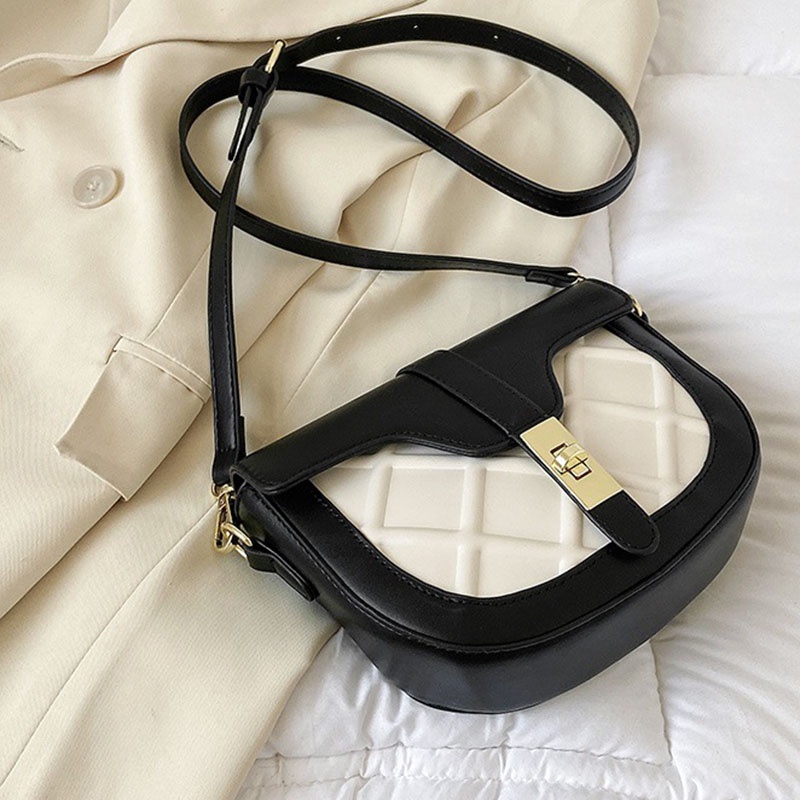 Ielgy Túi Đeo Chéo Kết Cấu Dạng Yên Ngựa Cao Cấp Dành Cho Nữ