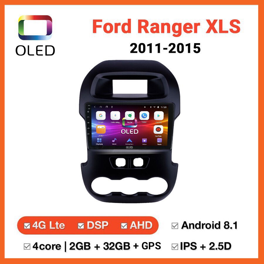 Màn Hình Android Oled C2 Theo Xe FORD RANGER XLS 2011-2015