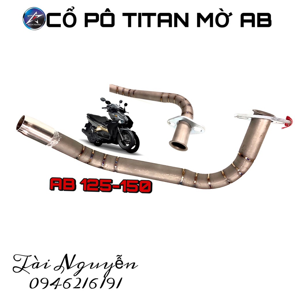 CỔ PÔ TITAN MỜ GẮN PÔ ZIN AB125 - AB150