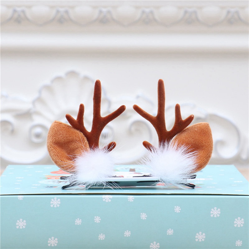 Tmdbyx Set 2 Kẹp Tóc Hình Sừng Hươu Dễ Thương Cho Bé Gái