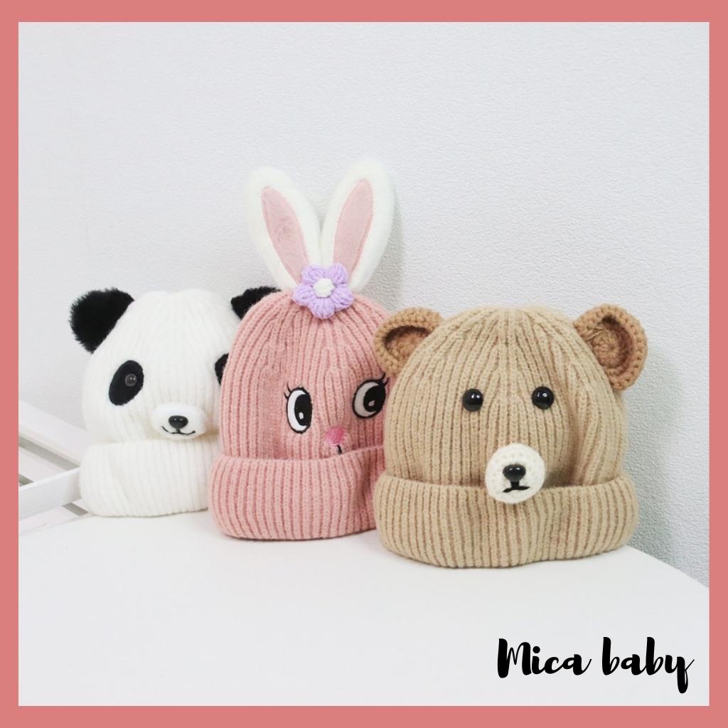 Mũ len hình thú dễ thương cho bé ML203 Mica baby