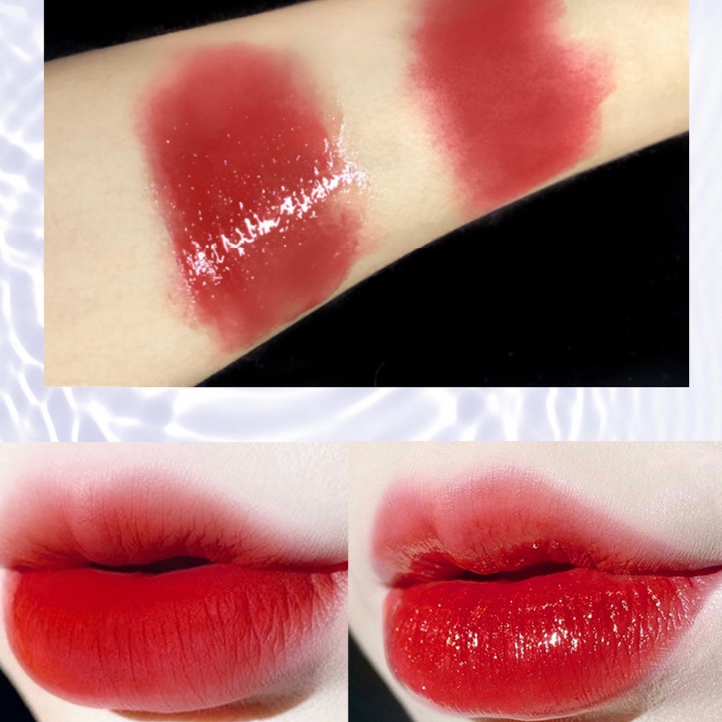 🐻 Son bóng kim tuyến LUCKY LIP GLOSSS hình gấu cute gồm 4 tone màu FULLSIZE