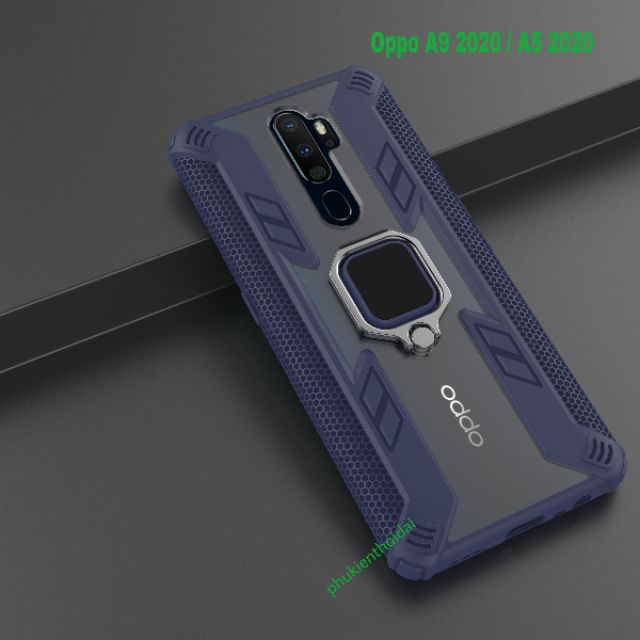 Ốp lưng Oppo A9 2020 / Oppo A5 2020 chống sốc Siêu nhân giá đỡ Iring siêu bền