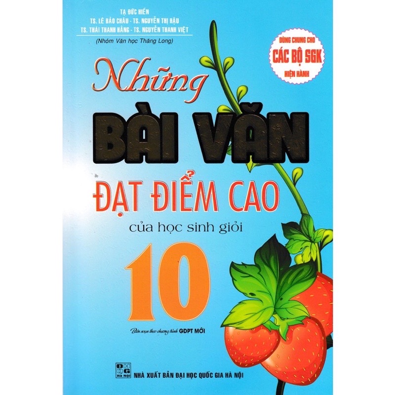 Sách - Những Bài Văn Đạt Điểm Cao Của Học Sinh Giỏi 10