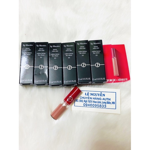 (Bill mỹ 🇺🇸)Son Kem Giorgio Armani Lip Maestro 103 Son Kem Giorgio Armani Lip Maestro 103 Tadzio Hồn