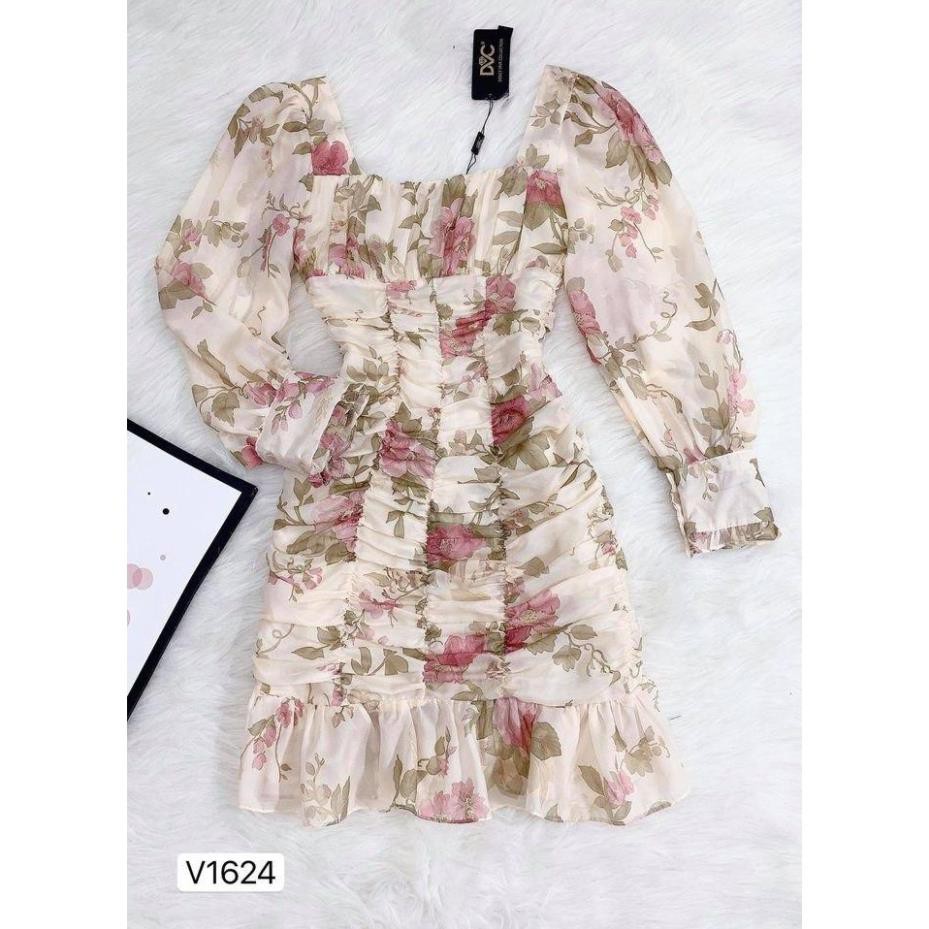 Đầm hoa ôm nhẹ  nhàng SANG TRỌNG TRẺ TRUNG, NĂNG ĐỘNG , là  dáng công sở vừa đi tiệc- V1624_Hela Shop DVC ! ️🥇