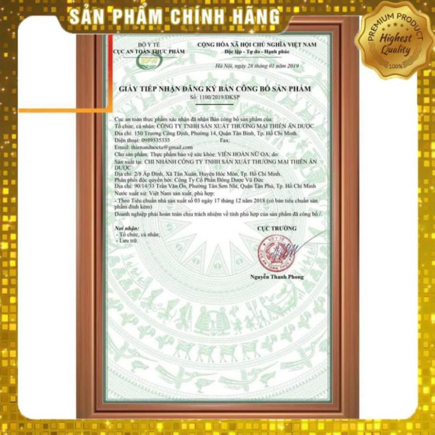 PHỤ KHOA NỮ OA, ĐÔNG DƯỢC VŨ ĐỨC, 6 VIÊN, 6 XÔNG | BigBuy360 - bigbuy360.vn