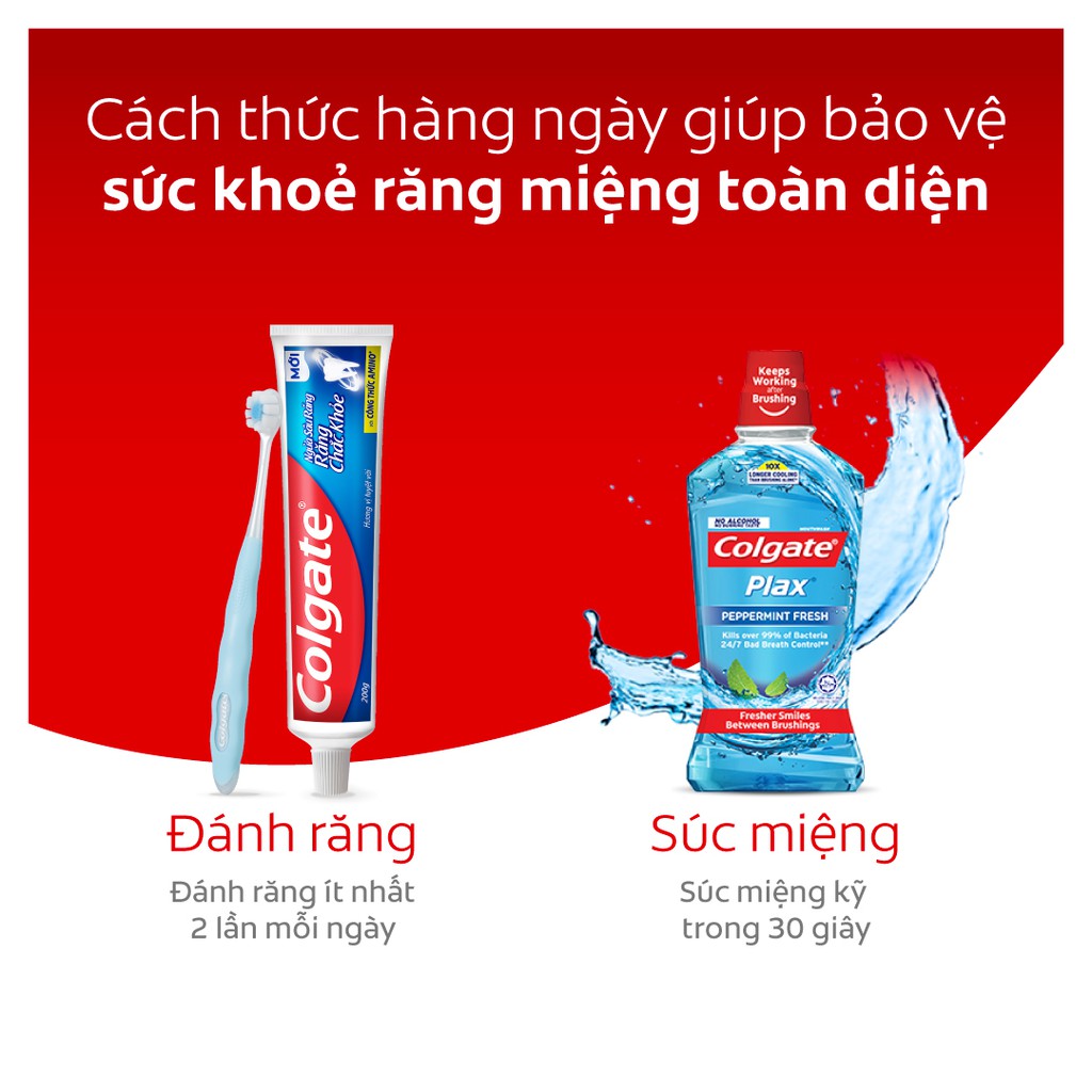 Bộ 5 Kem đánh răng Colgate ngừa sâu răng vượt trội công thức cải tiến 200g/tuýp tặng bàn chải đánh răng