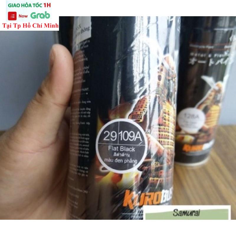 Chai Xịt Sơn Chính Hãng Samurai 29/109a Đen Mờ - Bám Dính Trên Mọi Bề Mặt
