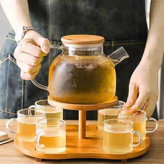 Bộ Ấm Trà Thủy Tinh Cao Cấp