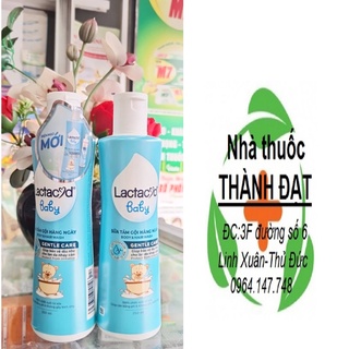 lactacyd baby gentle care sữa tắm gội rôm sảy hằng ngày cho bé