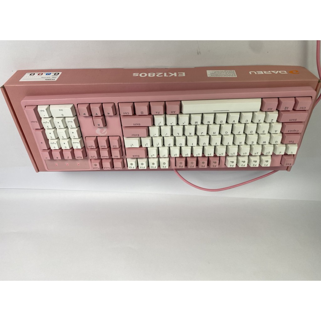 Bàn phím máy tính có dây Dareu EK1280s Pink,bàn phím cơ chính hãng Dareu bảo hành 24 tháng