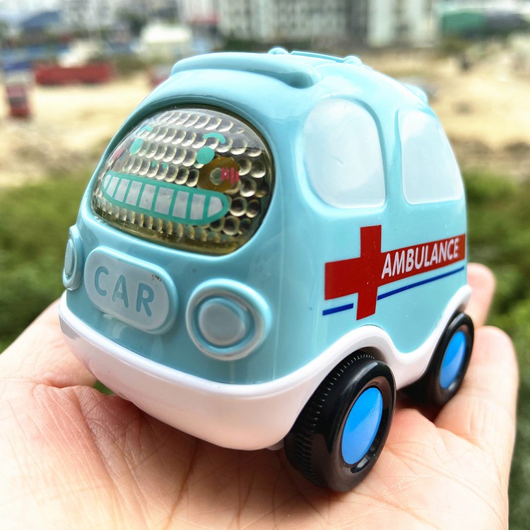 Ô tô đồ chơi quán tính cho bé gồm xe cảnh sát, cứu thương, cứu hỏa, taxi - Mô Mô Home