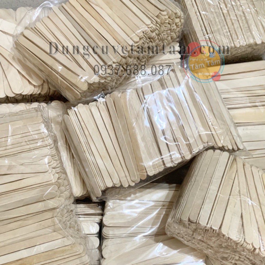 [ TÂM TÂM ]-Que Kem Gỗ Làm Mô Hình Handmade các size 6.5cm,9.3cm,11.5cm,12.5cm,13.5cm -Mô hình