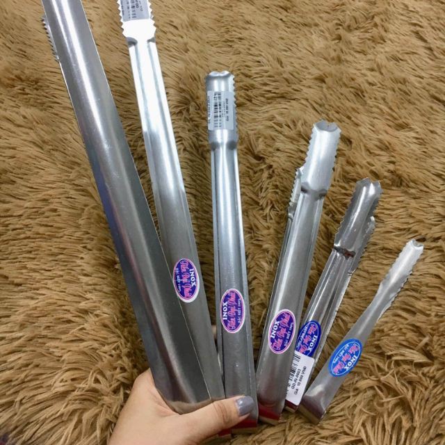 Gắp đá inox 18cm, 23cm, 28cm, 38cm, 50cm