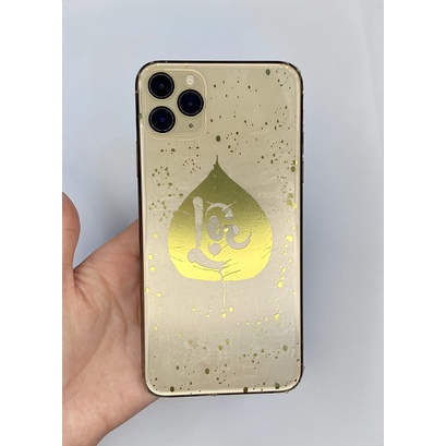 Miếng dán PPF mạ vàng thật 24k - 3 lớp bo full cả viền dành cho nhiều loại máy iP iPhone 11 12 13 Xs Xs Max Pro Max