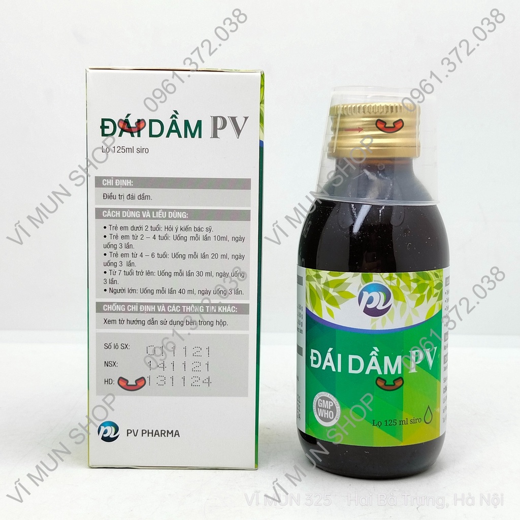 Siro Đái Dầm PV - Chai 125 ml điều tri đái dầm