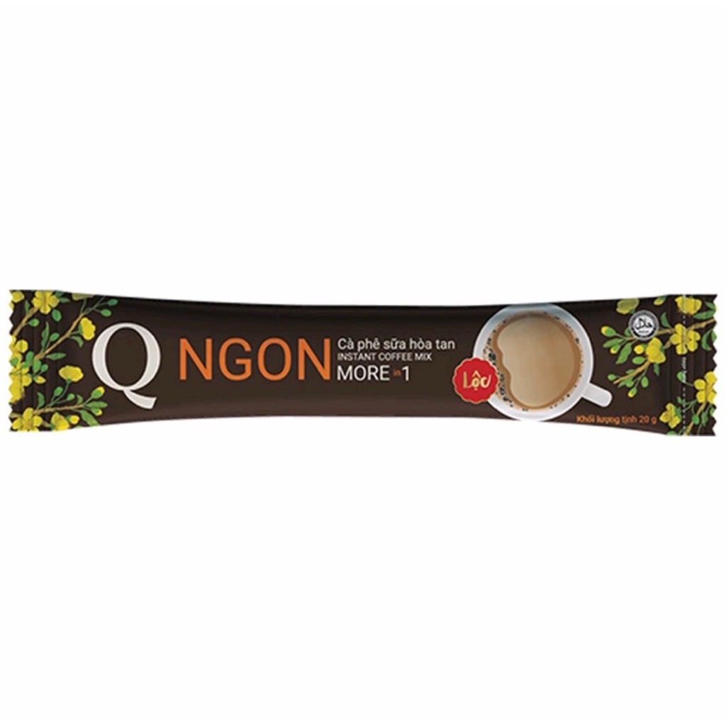 CAFE SỮA TRẦN QUANG NGON BỊCH 24 GÓI X 20G mẫu xuân