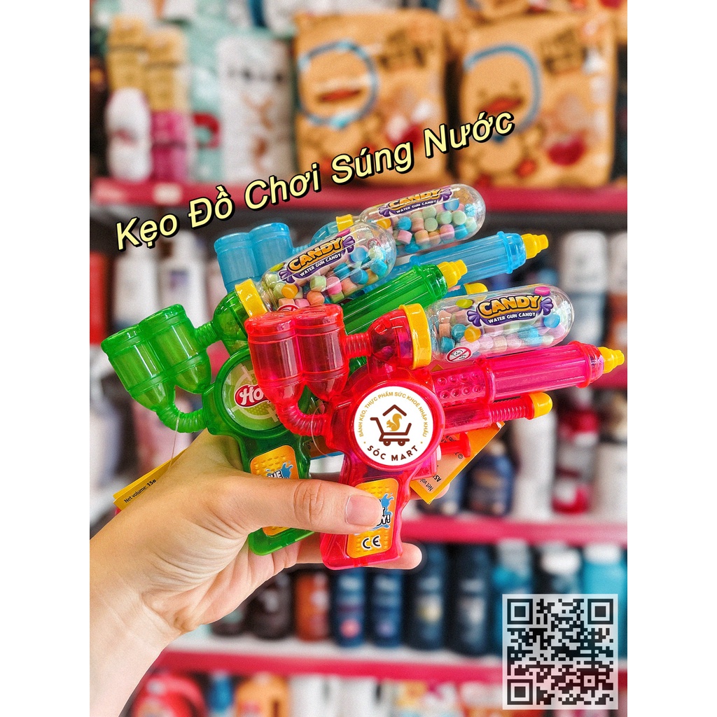 Súng kẹo Mút, Có kẹo làm súng nước sau khi ăn. ⚡Tuyệt Vời, thỏa sáng tạo⚡ Candy Gun,Candy Toys.