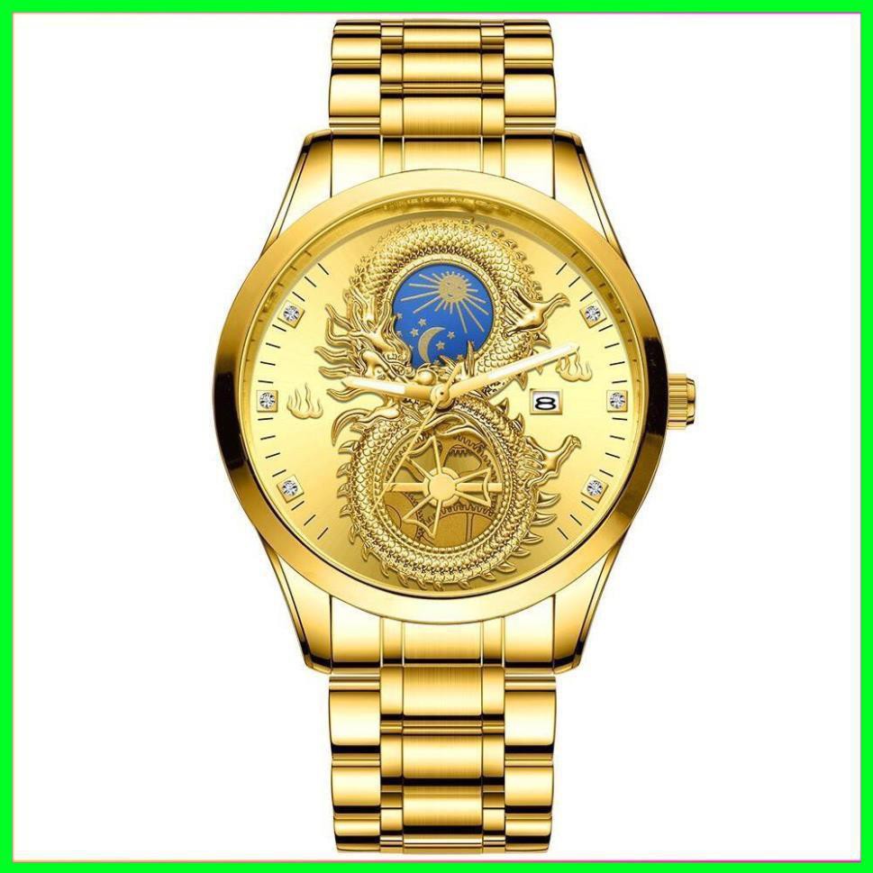 Đồng hồ nam fngeen chính hãng dây thép cao cấp mặt rồng đẹp (tặng kèm hộp và pin dự phòng) | BigBuy360 - bigbuy360.vn