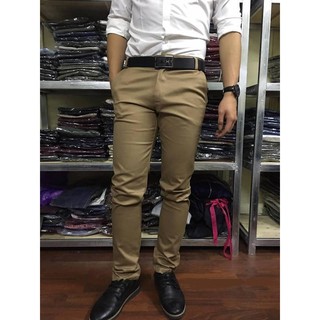 Quần Kaki Nam Hàn Quốc Màu Nâu Nhạt(có Voucher GIẢM GÍA)