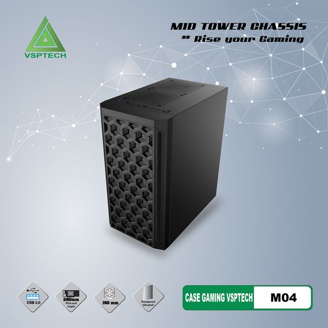 Vỏ Máy Tính VSP Mid TOWER CHASSIS M04