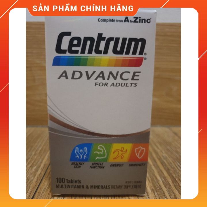 Vitamin tổng hợp cho người trưởng thành và trên 50 tuổi - Centrum Advance , Centrum Advance 50+