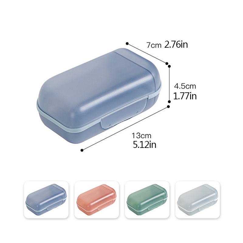 Hộp Đựng Xà Phòng Nhiều Ngăn Kèm Nắp Đậy Sáng Tạo Đa Năng Dùng Trong Phòng Tắm/Ký Túc Xá