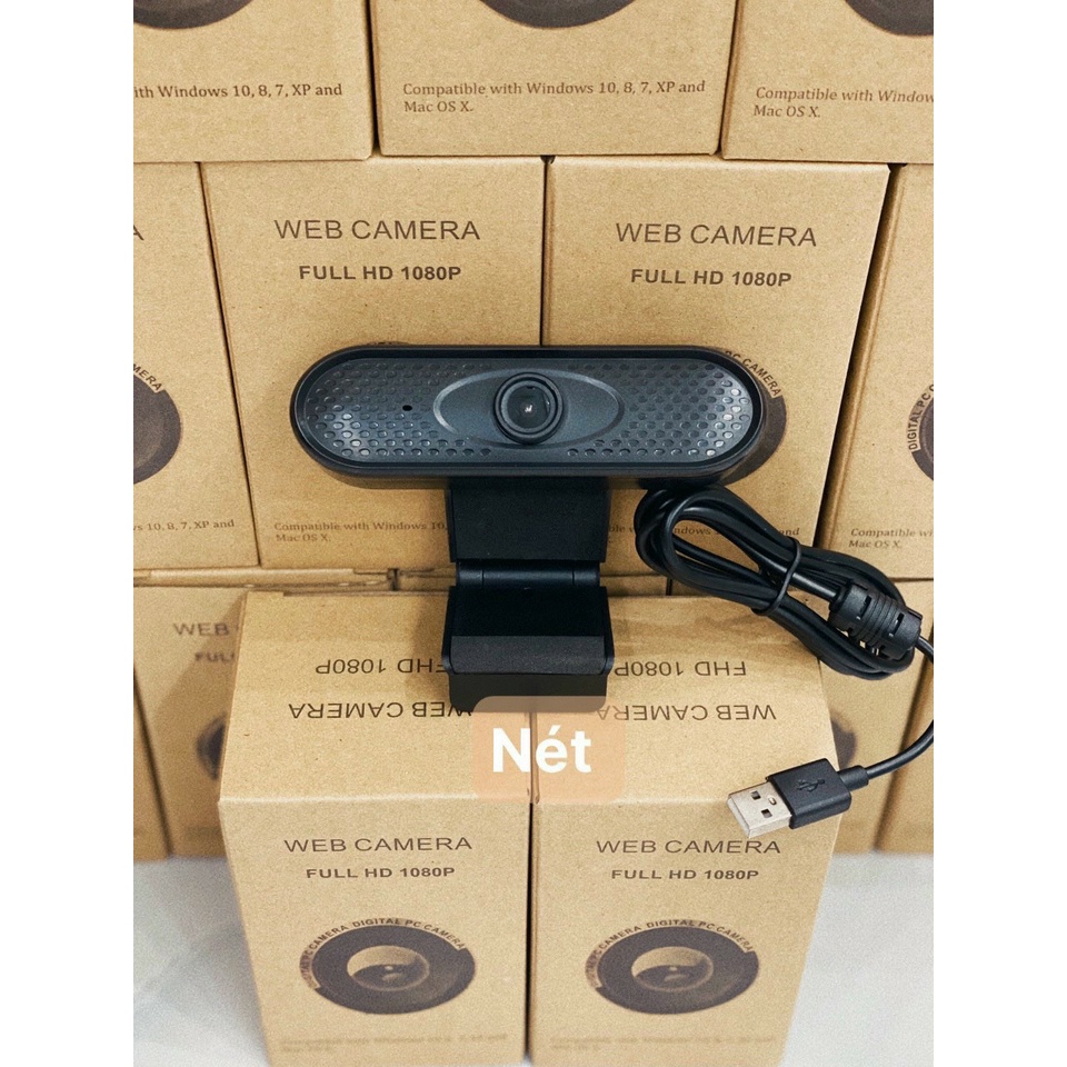 Webcam kẹp màn hình Full HD 1920*1080, chuyên dụng học zoom, videocall cho máy tính, laptop