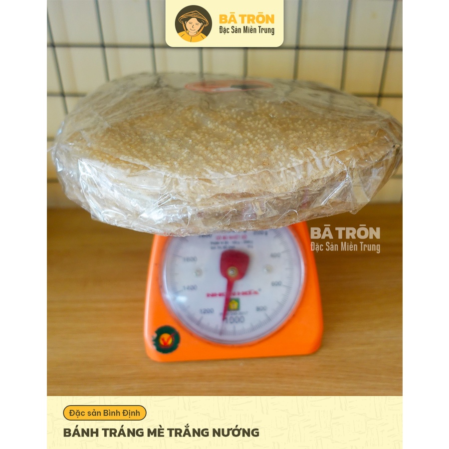 [Nguyên Gốc Bình Định]_Bánh Tráng Mè Trắng Nướng_DÀY THƠM MÈ