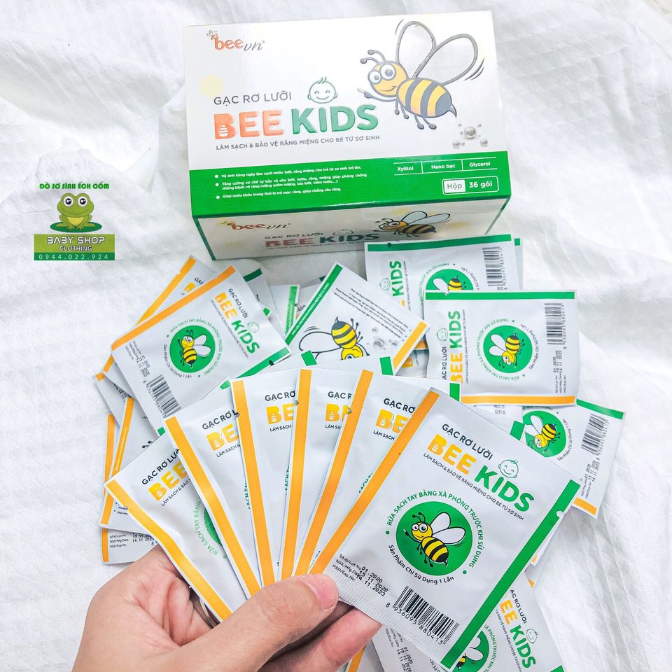 Gạc rơ lưỡi Bee Kids