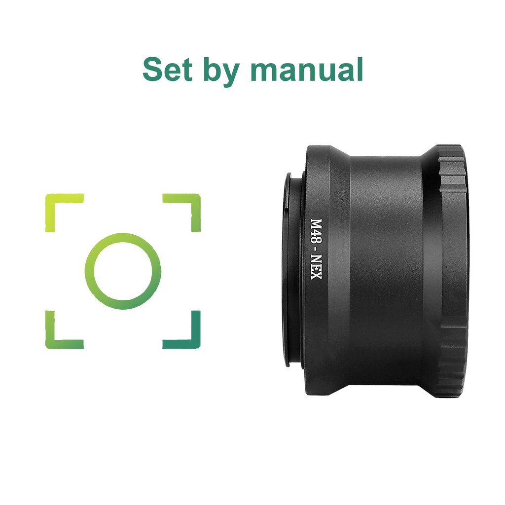 SVBONY SV196 camera adapter Wide M48 to NEX E-mount Ring Adapter for Sony NEX Alpha Body Camera