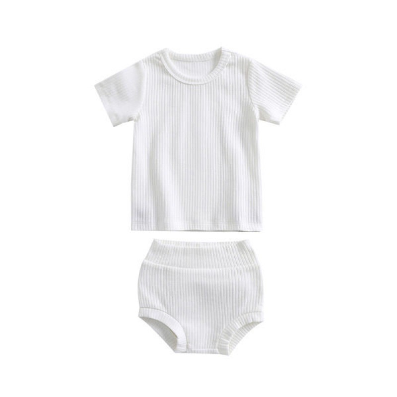 Bộ Quần Áo Cộc Thun Tăm KYS+ cho bé Trai bé Gái - Chất Liệu Cotton Tăm dày dặn chắc chắn (Size từ 6 - 24 Tháng) BR01