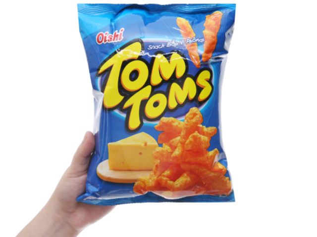 Bánh Snack Bắp Vị Phô Mai Tom Toms Oishi® gói 42g