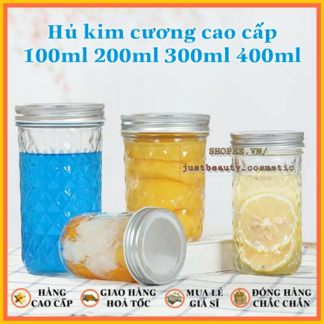 HŨ THỦY TINH CÓ NẮP THIẾC ĐỰNG GIA VỊ 400ml 500ml bảo quản thực phẩm trang trí nhập khẩu | BigBuy360 - bigbuy360.vn