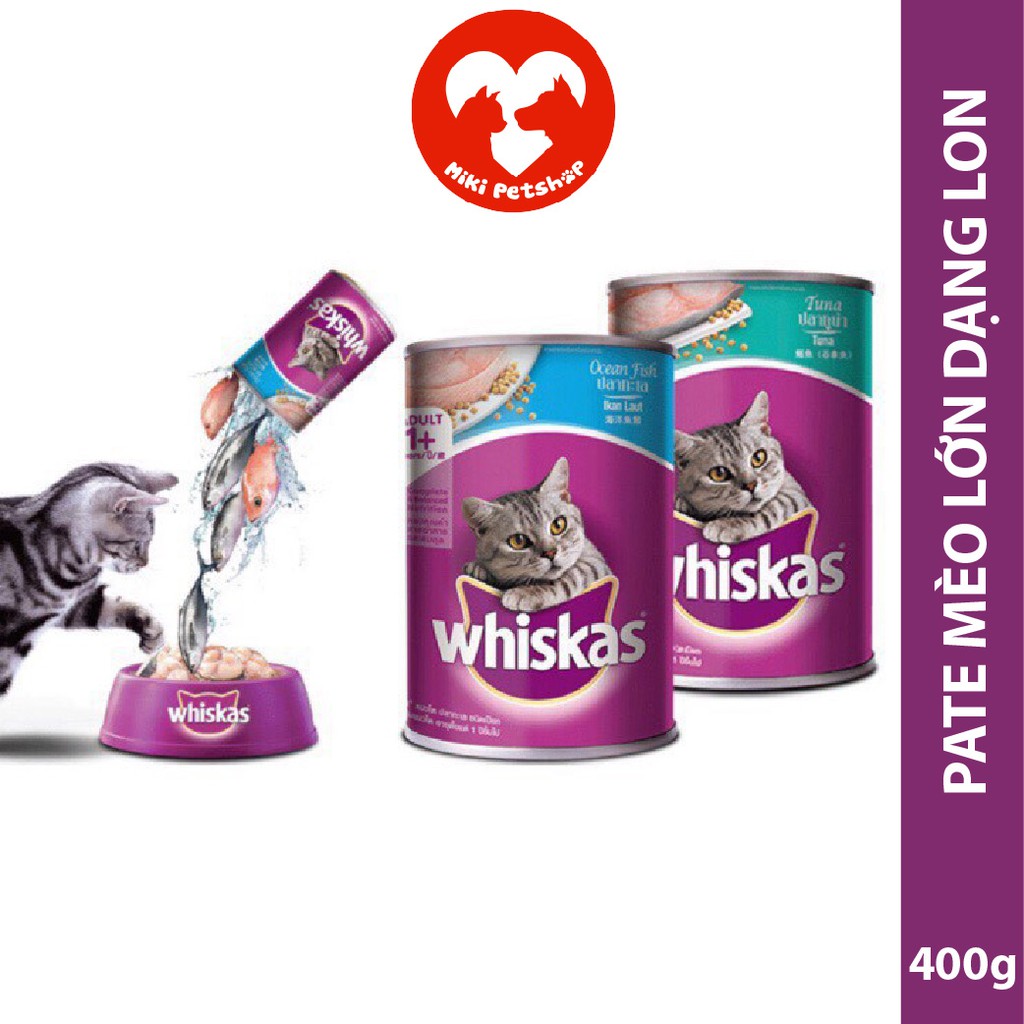 Pate Cho Mèo Trưởng Thành Pate Whiskas 400g - Miki Petshop