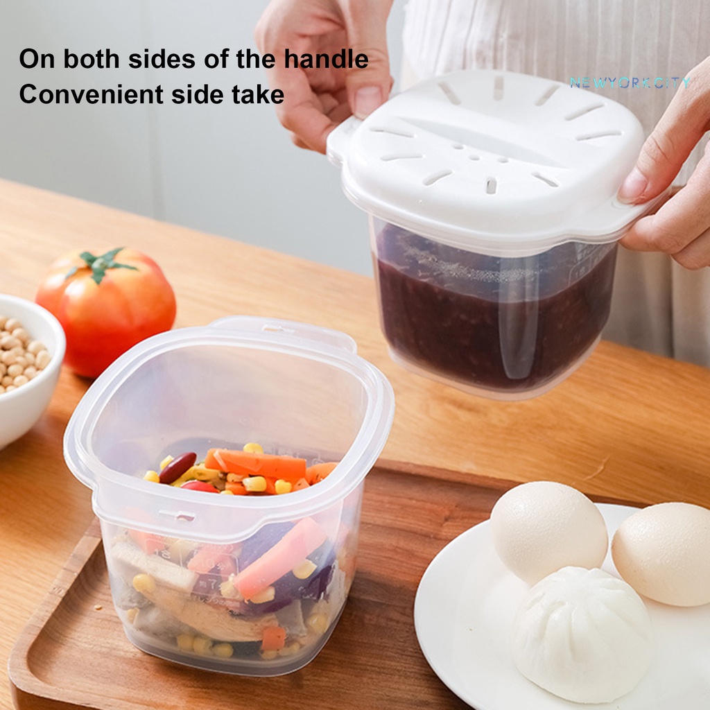 Hộp Đựng Cơm Trưa Bằng Nhựa Cách Nhiệt Có Nắp Đậy Thiết Kế Đục Lỗ Dễ Vệ Sinh Tiện Dụng