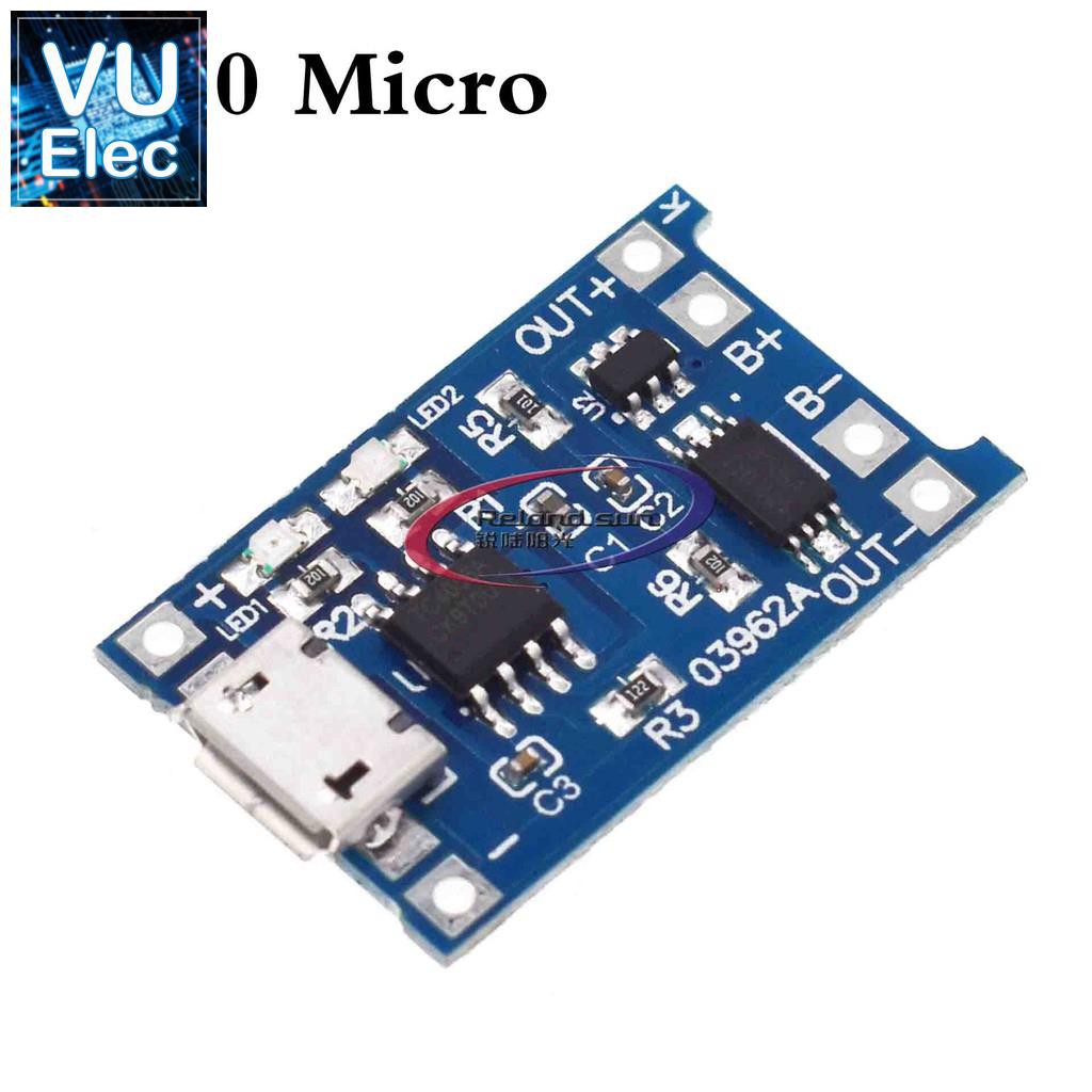 mạch Sạc Pin Lithium 5v 1a 18650 Tp4056 Với Đầu Cắm Type-C / Micro Usb | BigBuy360 - bigbuy360.vn