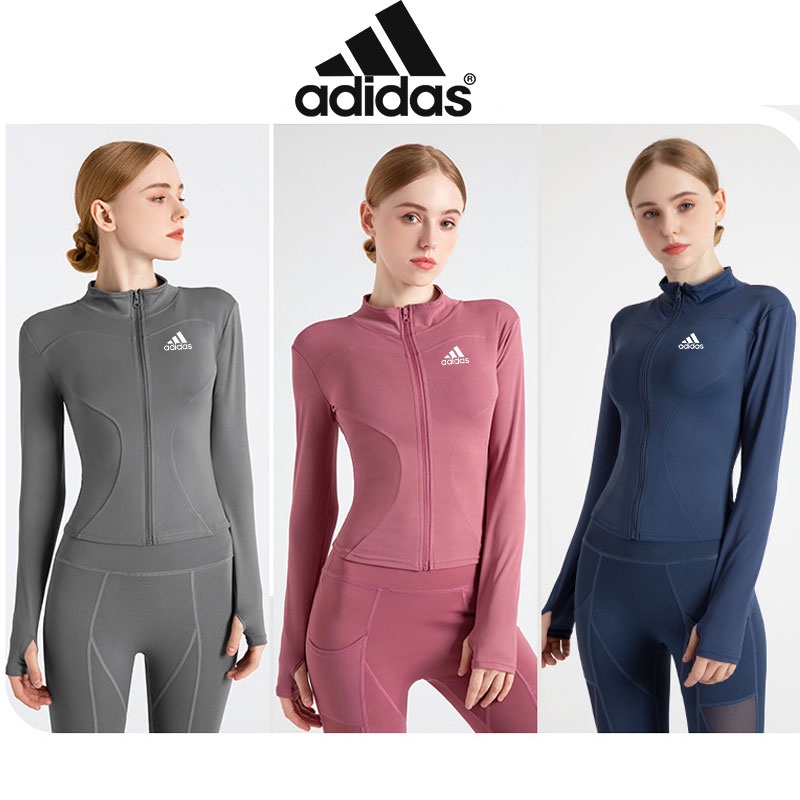 Adidas Áo Khoác Thể Thao Dài Tay Thấm Hút Mồ Hôi Nhanh